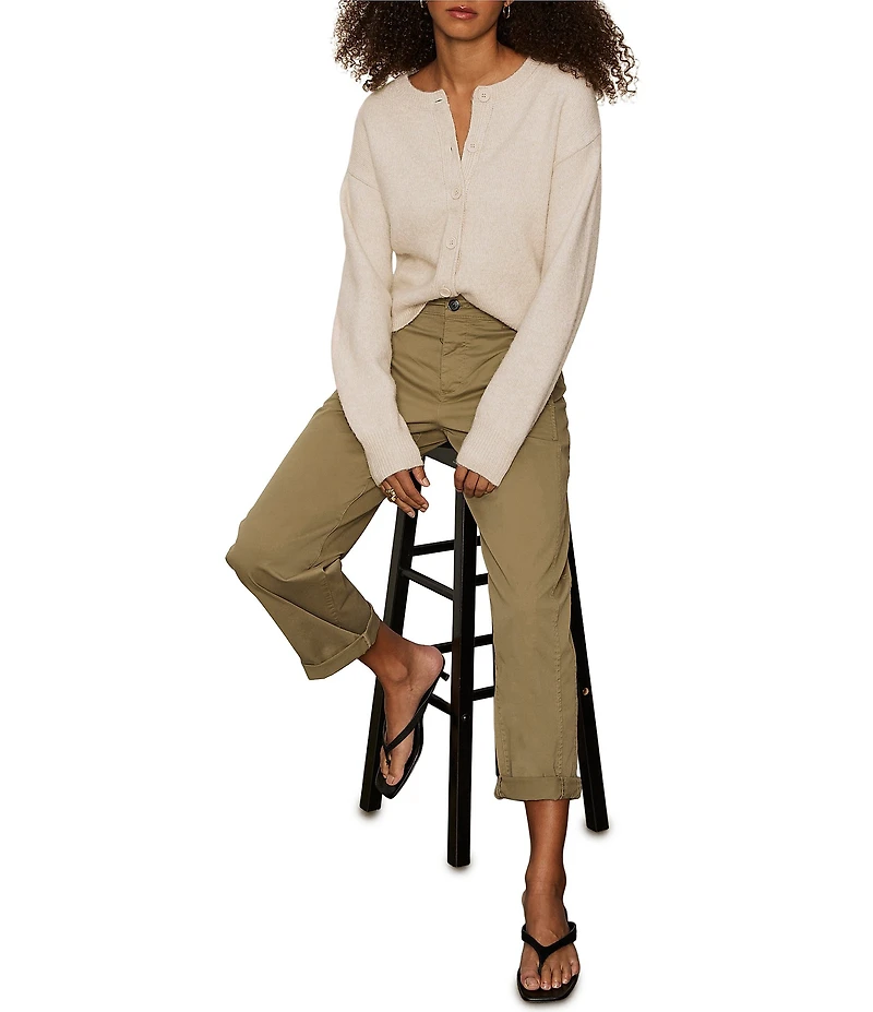Sanctuary Boyfriend Cruiser Standard Rise Barrel Leg Twill Pants