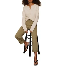 Sanctuary Boyfriend Cruiser Standard Rise Barrel Leg Twill Pants