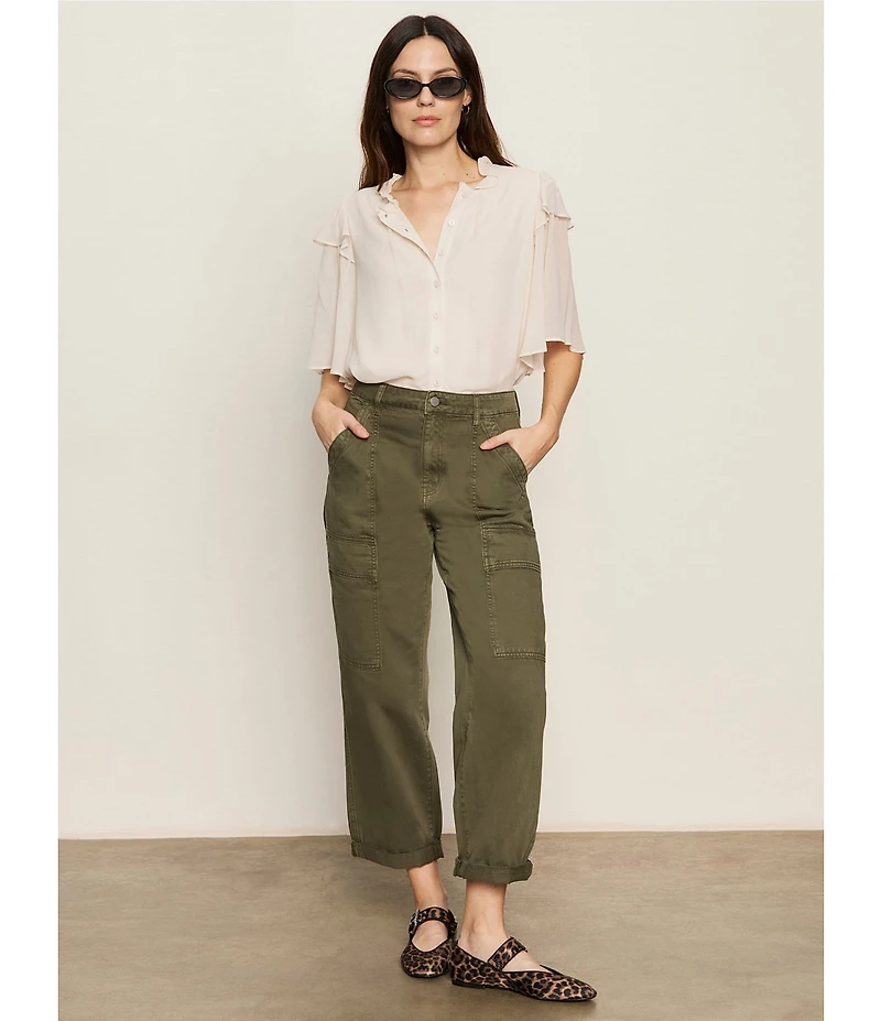 Sanctuary Boyfriend Utility High Rise Barrel Leg Pants