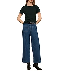 Sanctuary Chelsea Wide Leg Ankle Length Denim Jeans