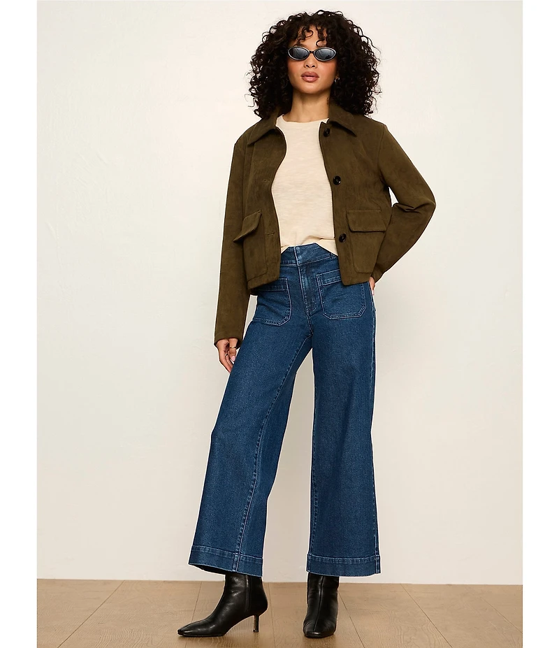 Sanctuary Chelsea Wide Leg Ankle Length Denim Jeans