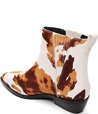 Sanctuary Demi Cow Print Hair Calf Booties