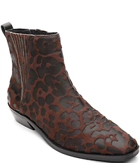 Sanctuary Demi Leopard Print Haircalf Burnout Booties
