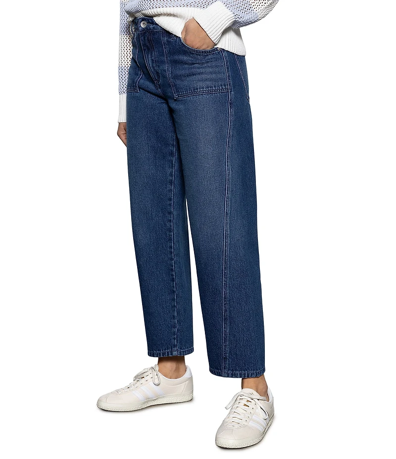 Sanctuary District Column Standard Rise Straight Leg Ankle Jeans