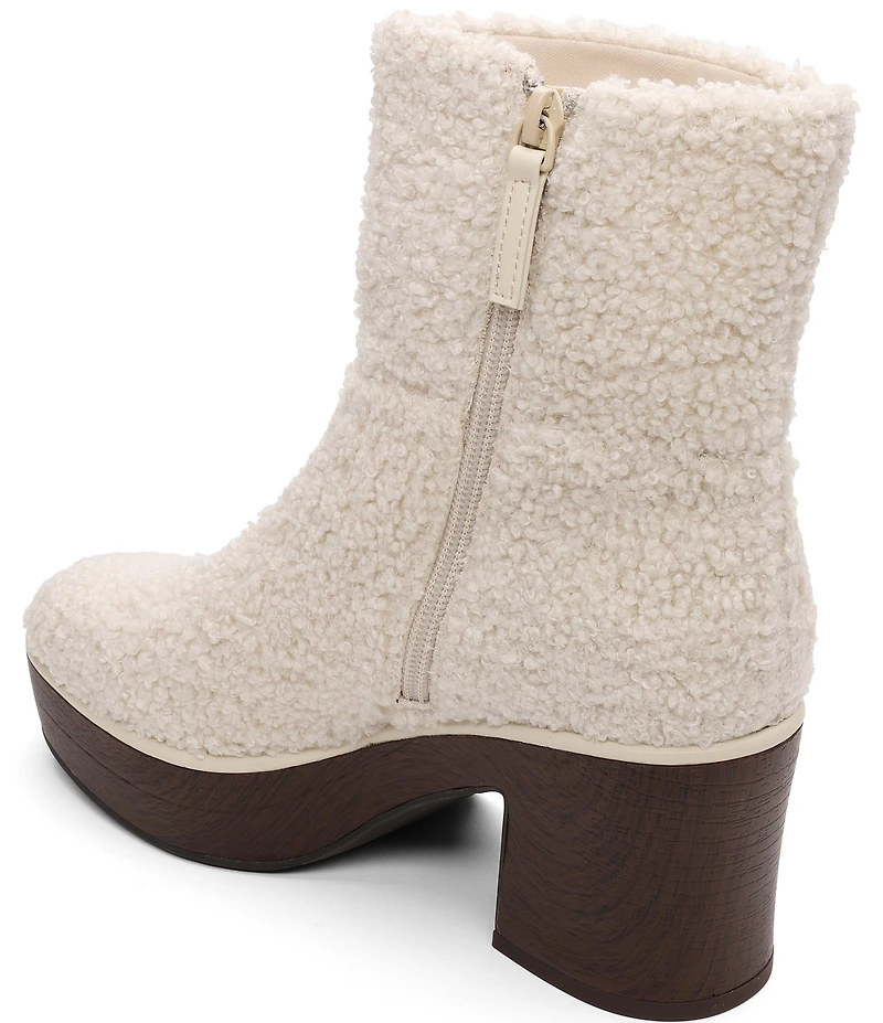 Sanctuary Emersyn Faux Shearling Platform Booties