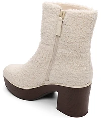 Sanctuary Emersyn Faux Shearling Platform Booties