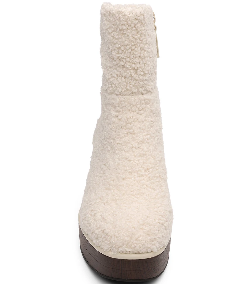 Sanctuary Emersyn Faux Shearling Platform Booties