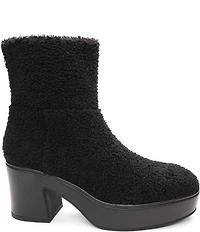Sanctuary Emersyn Faux Shearling Platform Booties