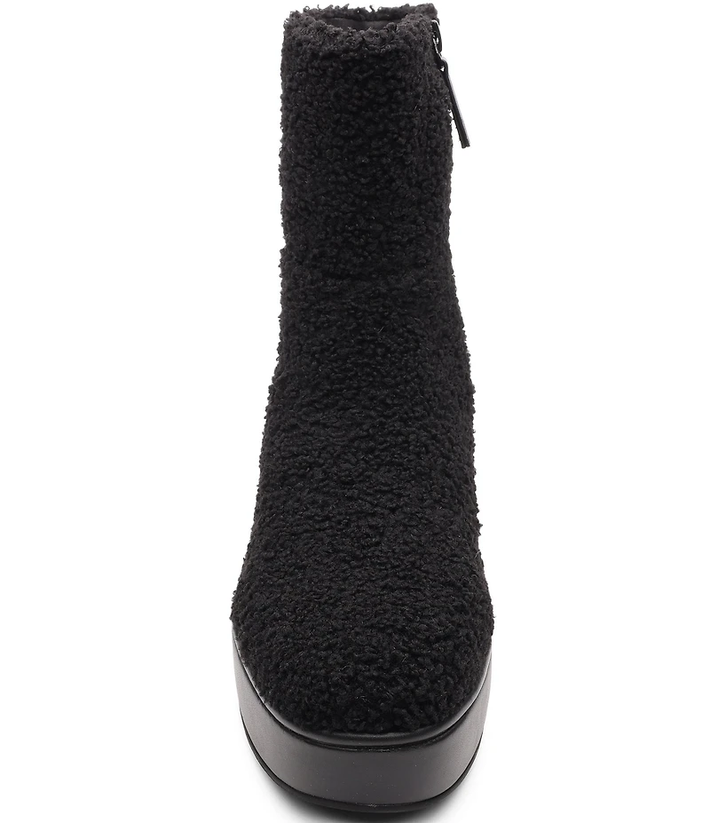 Sanctuary Emersyn Faux Shearling Platform Booties