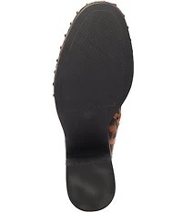 Sanctuary Emersyn Studded Leopard Print Hair Calf Clogs