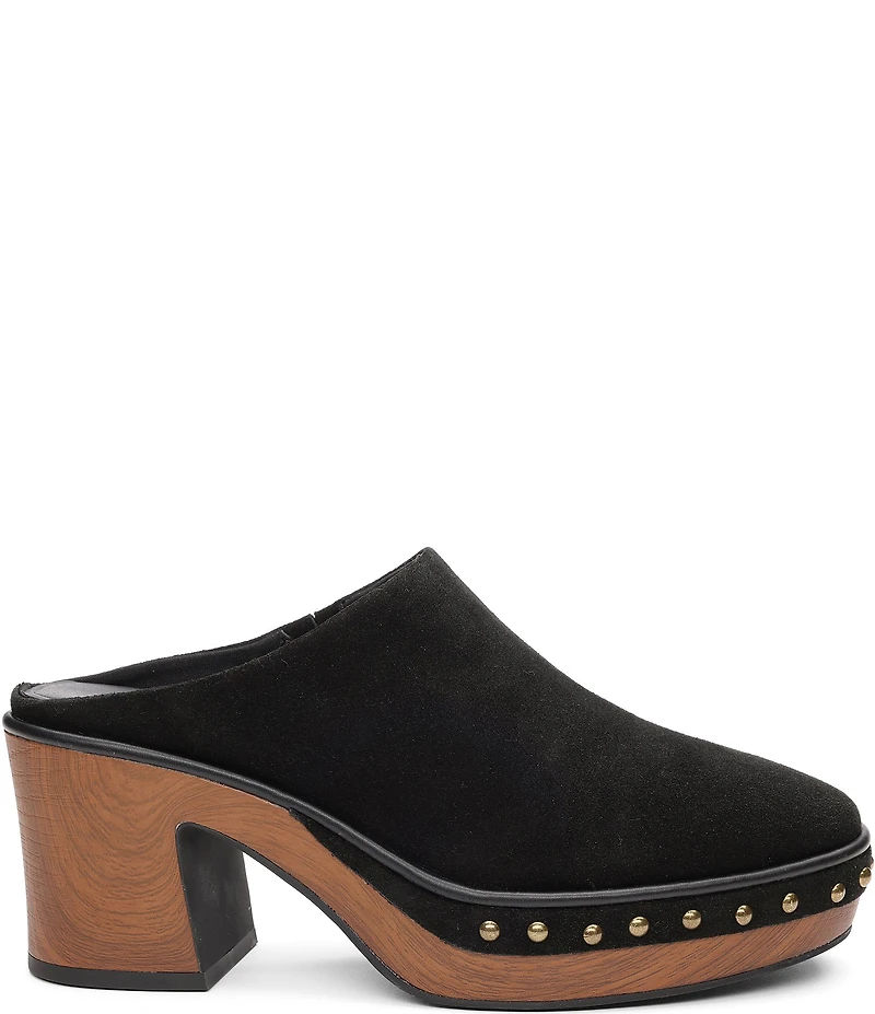 Sanctuary Emerysn Studded Suede Clogs
