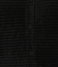 Sanctuary Fitted Collard Button Down Long Sleeve Velvet Top