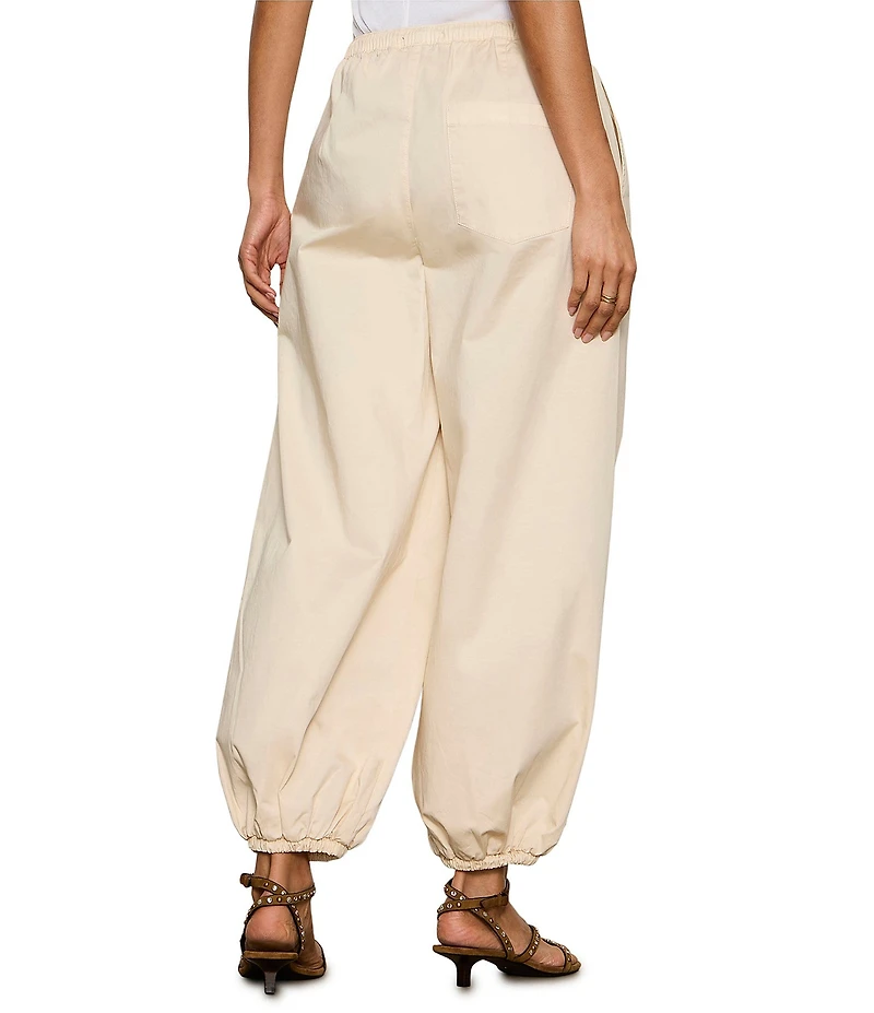 Sanctuary Float On High Rise Balloon Leg Poplin Sateen Pants