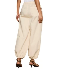 Sanctuary Float On High Rise Balloon Leg Poplin Sateen Pants