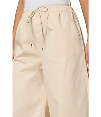 Sanctuary Float On High Rise Balloon Leg Poplin Sateen Pants