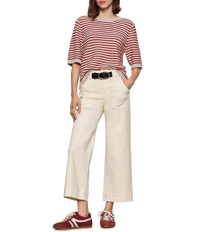 Sanctuary Insider Crop Straight Leg Twill Pants