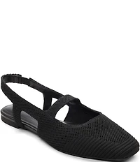 Sanctuary Klara Stretch Knit Slingback Mary Jane Flats