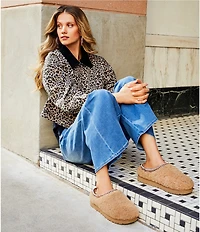 Sanctuary Leopard Printed Long Sleeve Cropped Barn Jacket