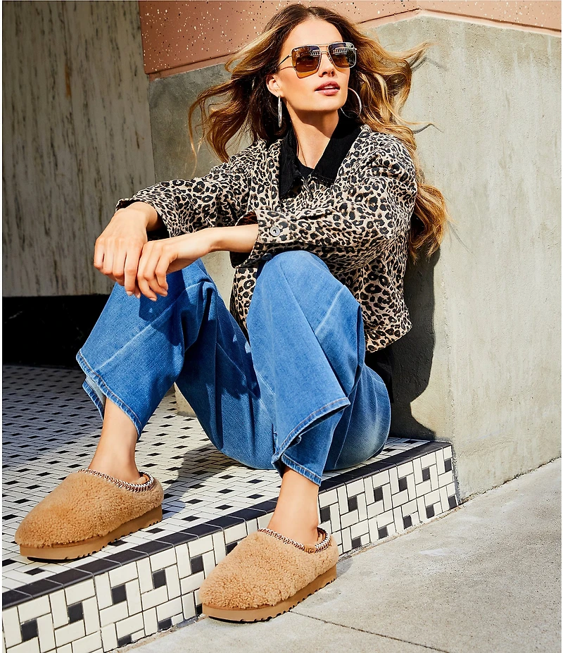 Sanctuary Leopard Printed Long Sleeve Cropped Barn Jacket