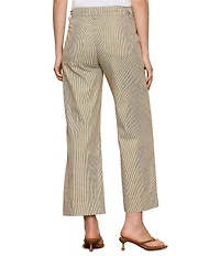Sanctuary Lily Stripe Mid Rise Wide Leg Cropped Pants