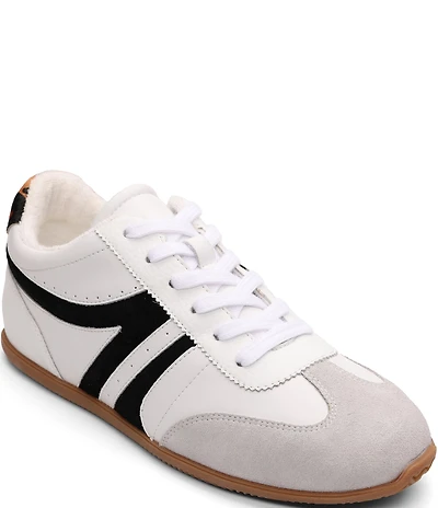 Sanctuary Lola Leather and Suede Lace Up Sneakers