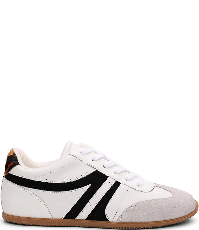 Sanctuary Lola Leather and Suede Lace Up Sneakers