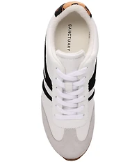 Sanctuary Lola Leather and Suede Lace Up Sneakers