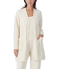 Sanctuary Long Sleeve Open Front Knit Sweater Bed Jacket