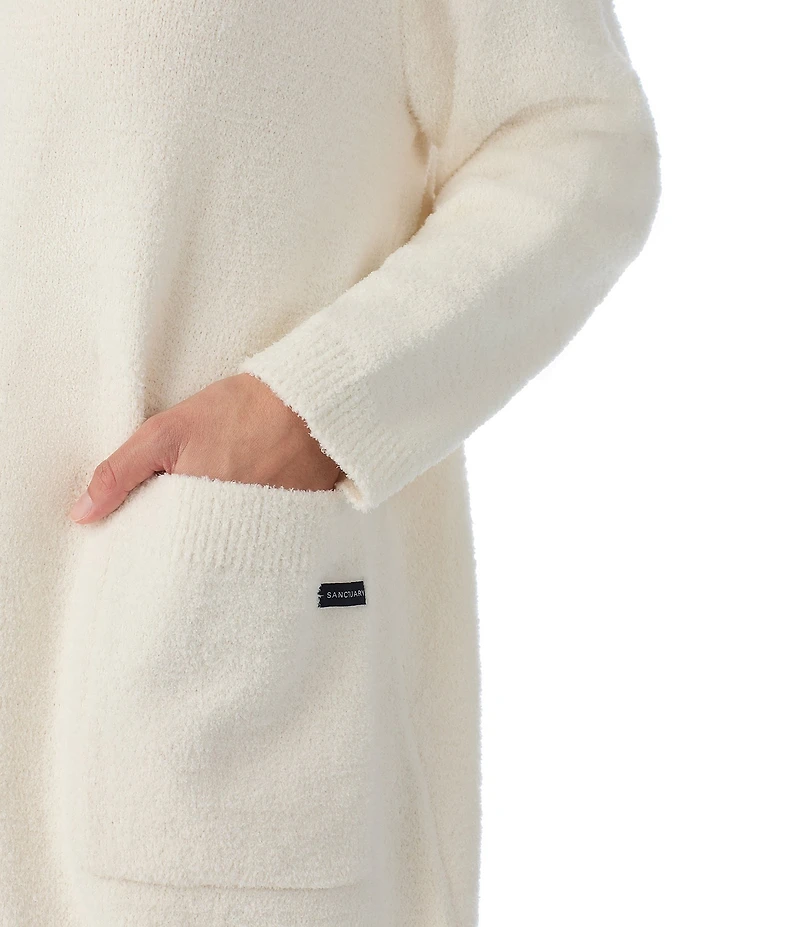 Sanctuary Long Sleeve Open Front Knit Sweater Bed Jacket