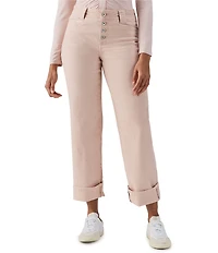 Sanctuary Luna Button Fly Cuffed Crop Denim Jeans