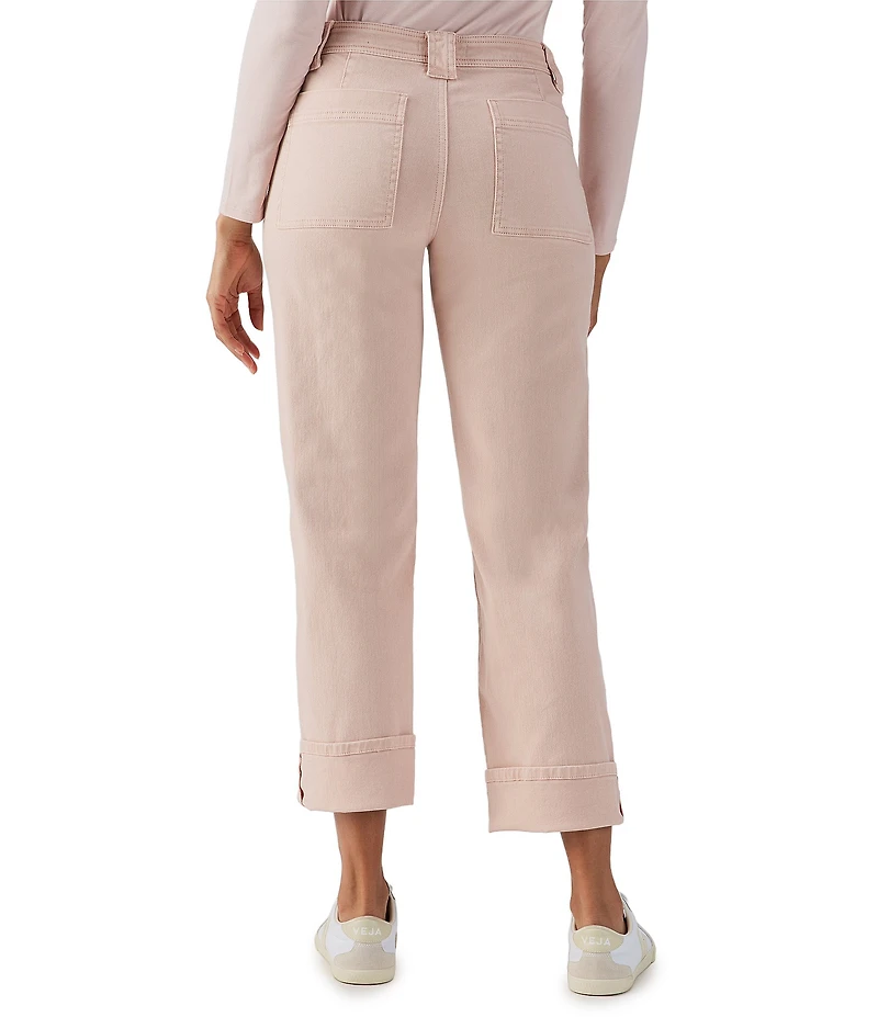 Sanctuary Luna Button Fly Cuffed Crop Denim Jeans