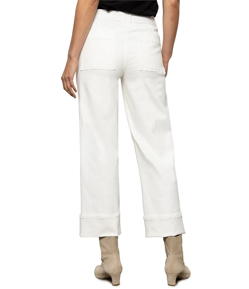 Sanctuary Luna Button Fly Cuffed Crop Denim Jeans
