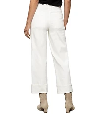 Sanctuary Luna Button Fly Cuffed Crop Denim Jeans