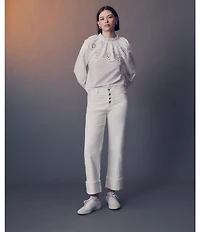 Sanctuary Luna Button Fly Cuffed Crop Denim Jeans