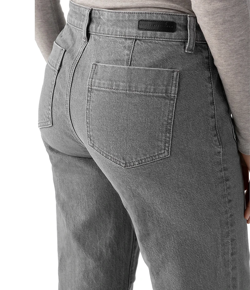 Sanctuary Marine Extended Standard Waist Patch Pocket Wide Leg Pant
