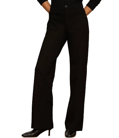 Sanctuary Marine Ponte Straight Leg Full Length Pants