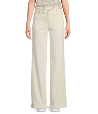 Sanctuary Marine Standard Waist Patch Pocket Wide Leg Pants