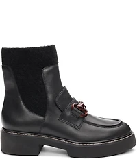 Sanctuary Marley Leather Chelsea Bit Buckle Loafer Booties