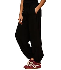 Sanctuary Micro Balloon Leg Pull-On Twill Pants