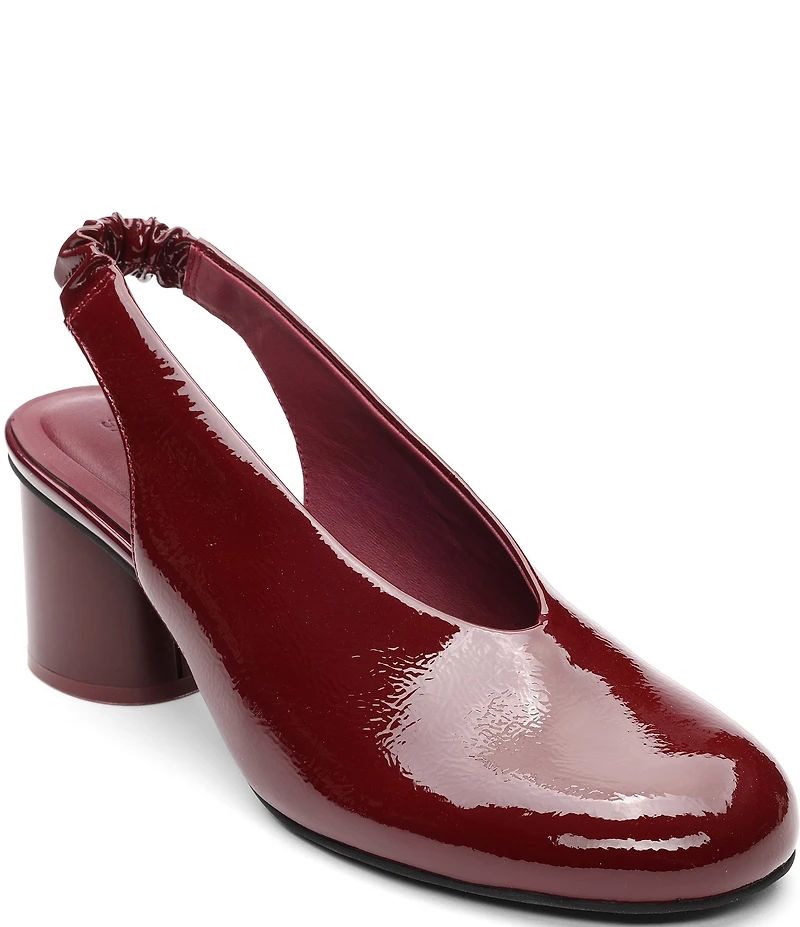 Sanctuary Opera Crinkle Patent Leather Slingback Pumps