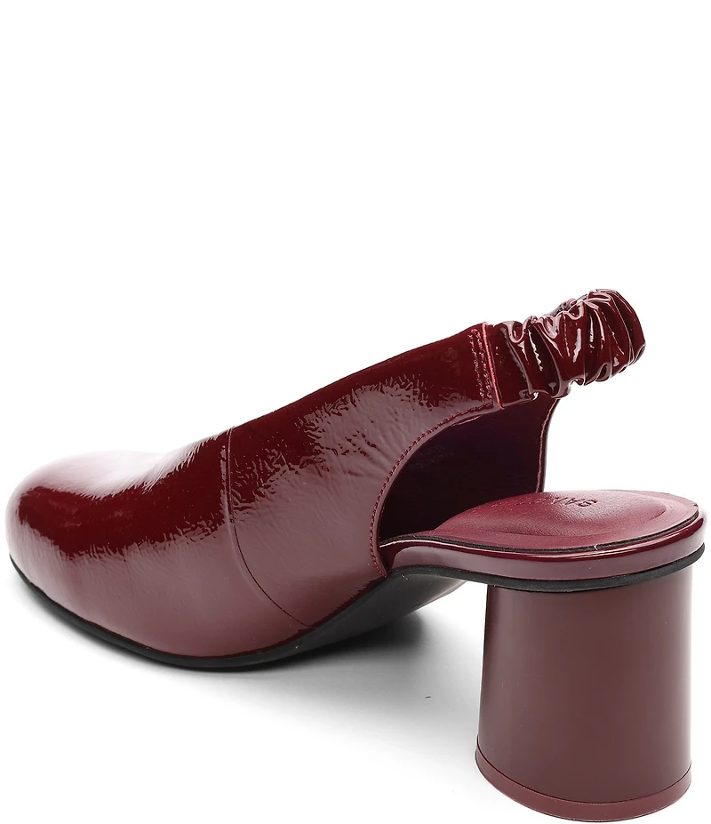 Sanctuary Opera Crinkle Patent Leather Slingback Pumps