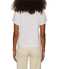 Sanctuary Organic Cotton Amor Embellished Crew Neck Short Sleeve Tee