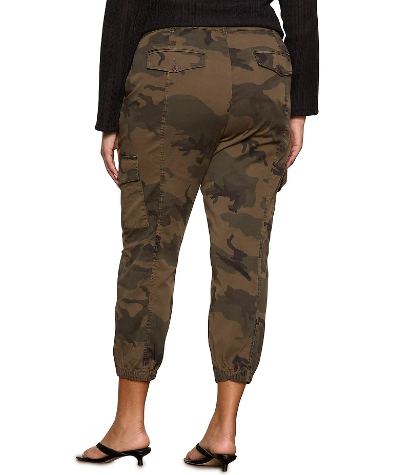 Sanctuary Plus Rebel Camo Print Cargo Jogger Pants
