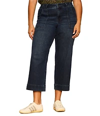 Sanctuary Plus Size Insider Crop Straight Leg Denim Pants