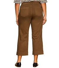 Sanctuary Plus Size Insider Crop Straight Leg Twill Pants