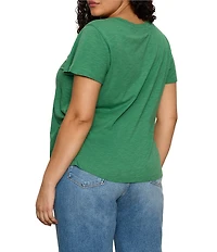 Sanctuary Plus Size Soft V-Neck Short Sleeve Tee