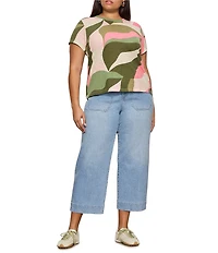 Sanctuary Plus Size The Marine Cropped Wide Leg Jeans