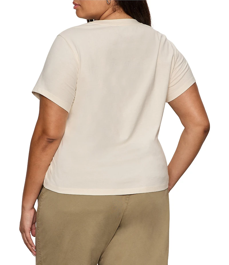 Sanctuary Plus Timeless Floral Print Crew Neck Short Sleeve Tee