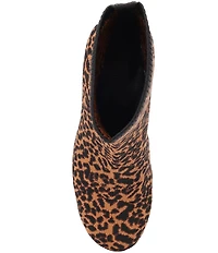 Sanctuary Rayna Leopard Print Stretch Knit Booties