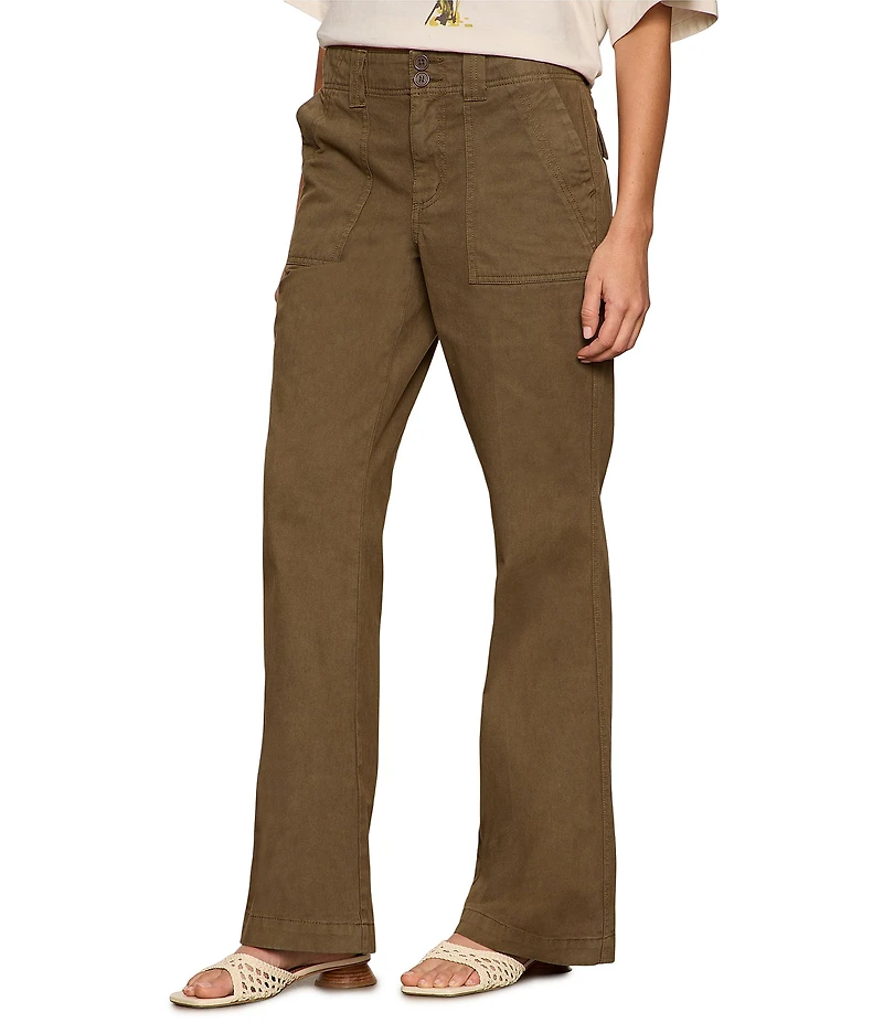 Sanctuary Reissue Peace Bootcut Leg Twill Pants